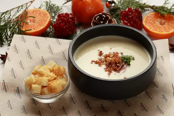 Луковый крем-суп с гренками